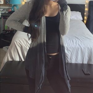 Black and gray Ombré cardigan